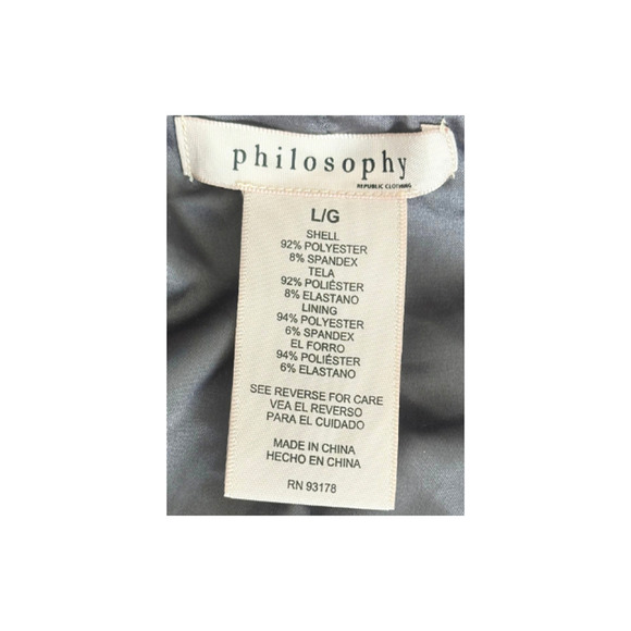 Philosophy Republic Clothing Jacket Moto Faux Suede Charcoal Grey Women’s Size L - Picture 7 of 7